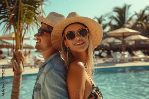 A beautiful couple enjoying...