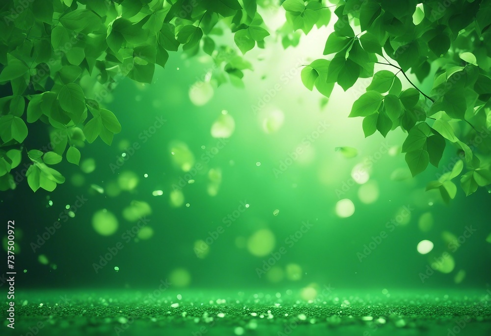 Green leaves movement falling flow 3d rendering illustration background file with space for copy Green leaves movement falling flow 3d rendering illustration background file with space for copy