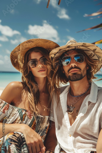 A beautiful couple enjoying...