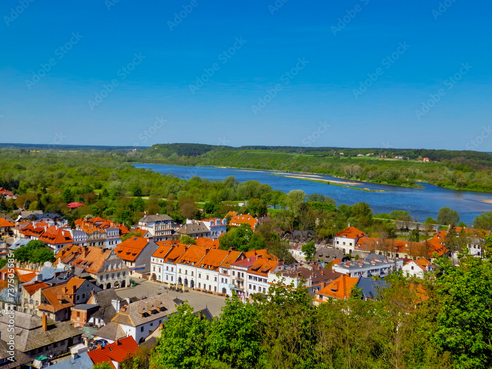 Kazimierz Dolny on the Vistula River. Beautiful town in Poland