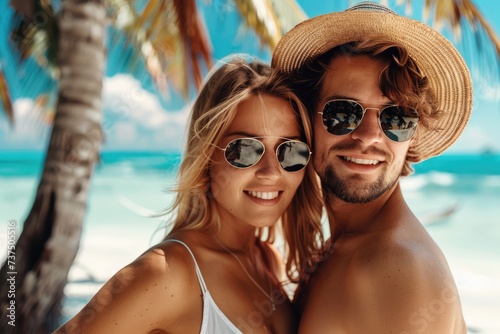 A beautiful couple enjoying...