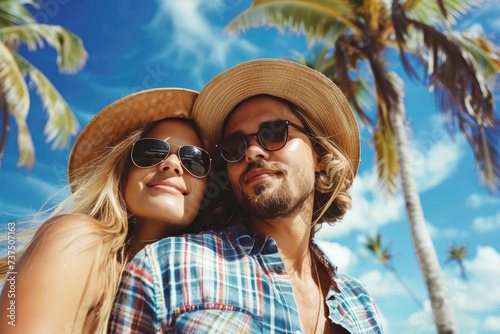 A beautiful couple enjoying...