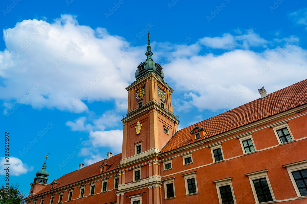 Royal Palace in historic Warsaw city center, Poland, October 2023. Royal Palace in historic Warsaw city center, Poland, October 2023.