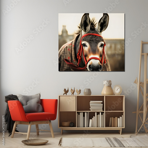 The Donkey in the house