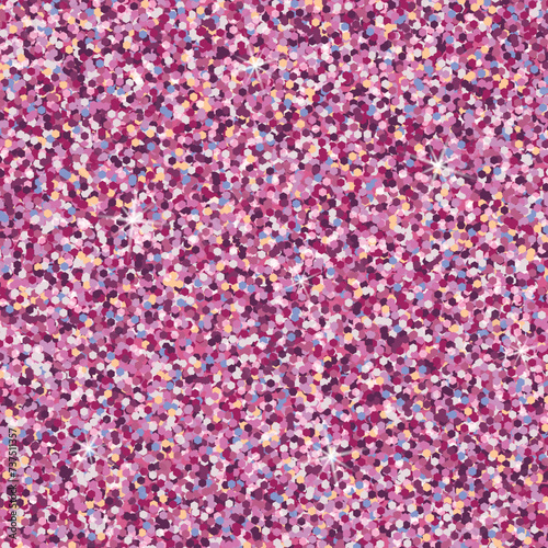 Shining pink glitter texture background. Vector illustration. 