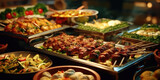 Delicious and varied buffet food catering