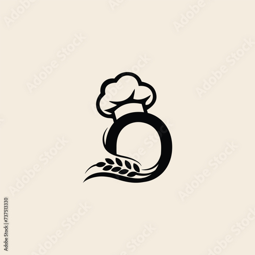 Modern bread and bakery logo design