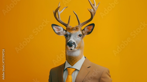 Deer in suit