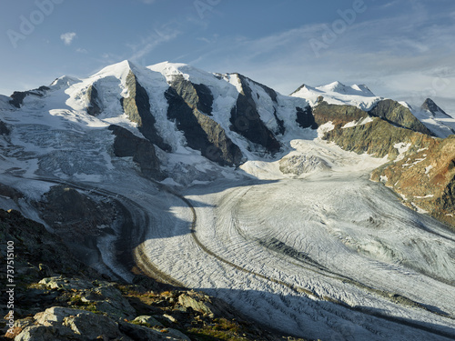 Piz Palü, Pers Gletscher, Diavolezza, Graubünden, Schweiz