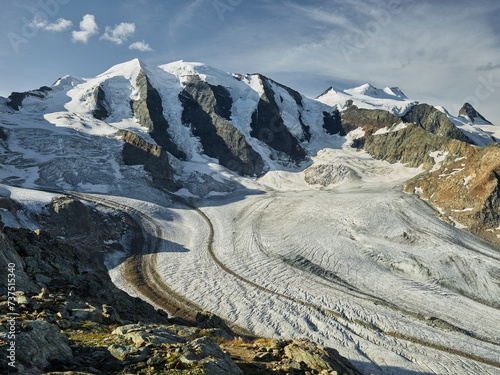 Piz Palü, Pers Gletscher, Diavolezza, Graubünden, Schweiz