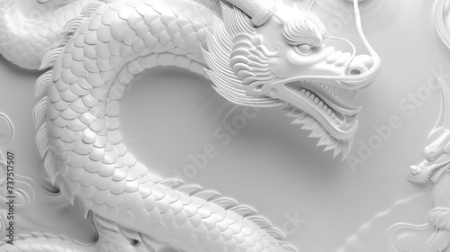 Chinese Dragon. stunning 3D effect. 
