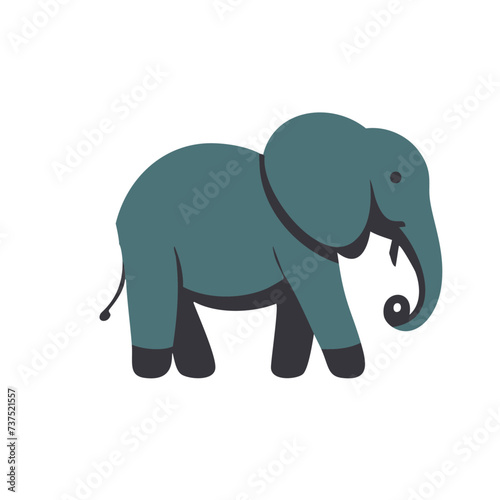 Full-Body Elephant Cartoon