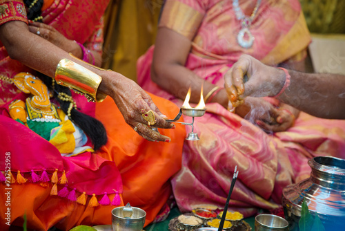  the Indian Yajna ritual. Indian Vedic fire ceremony called Pooja. A ritual rite, for many religious and cultural holidays and events in the Indian tradition. Hindu wedding vivah Yagya