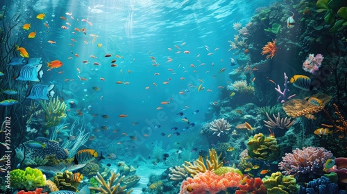 Underwater sea ocean background photo © buraratn