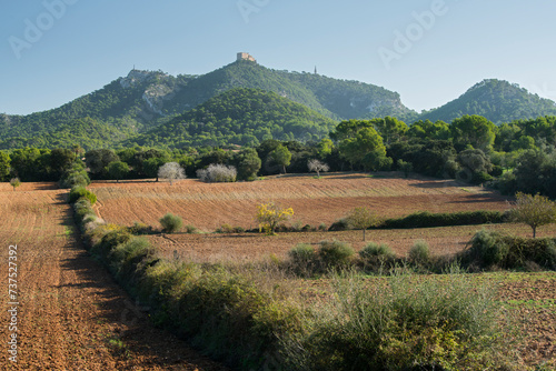 Felder, Kloster Sant Salvador, Felanitx, Mallorca, Balearen, Spanien photo