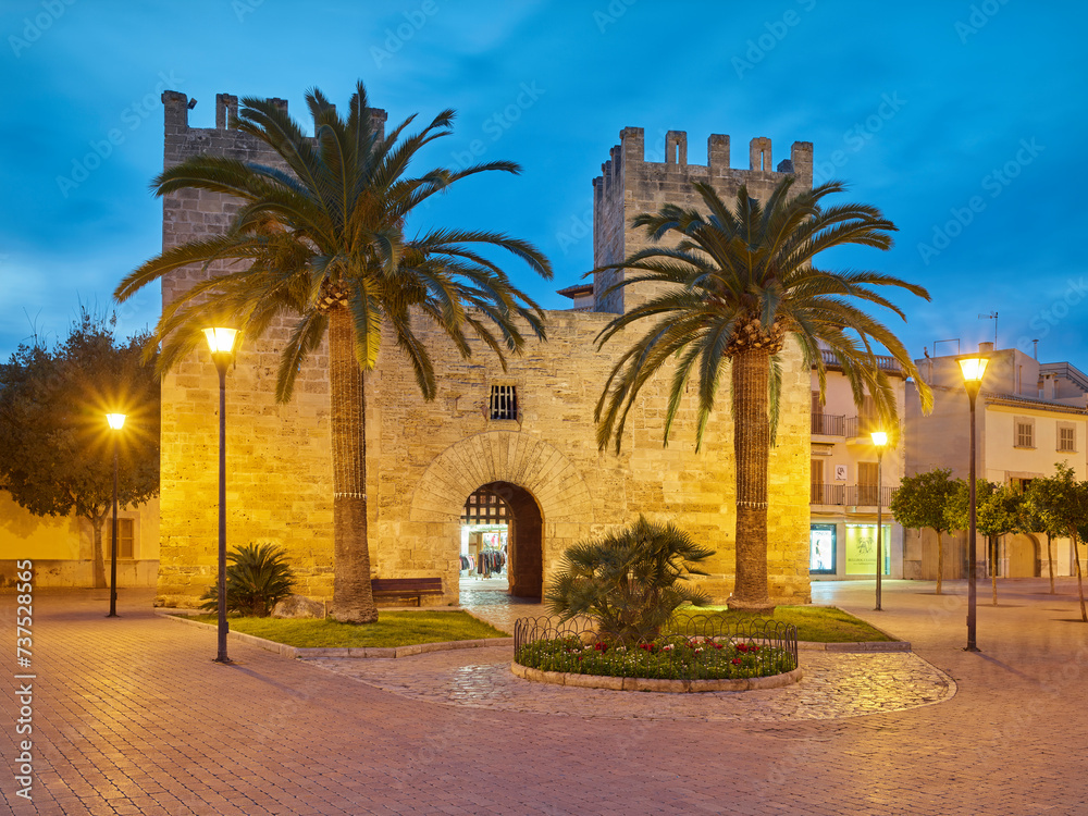 Porta del Moll, Alcudia, Mallorca, Balearen, Spanien Porta del Moll, Alcudia, Mallorca, Balearen, Spanien