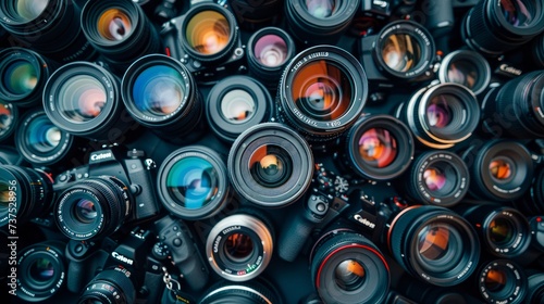 Lenses and viewfinders refer to essential components of cameras that allow photographers to compose and capture images photo