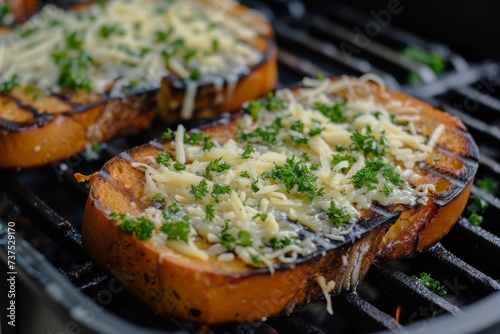 Cheesy grilled bread