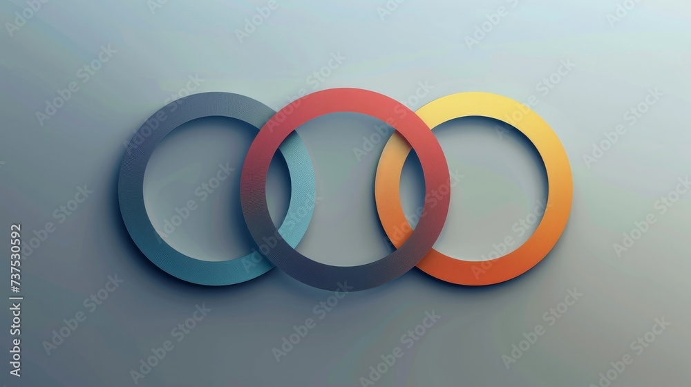 An infographic template featuring Venn diagrams with two, three, and four circles, ready for customization An infographic template featuring Venn diagrams with two, three, and four circles, ready for customization