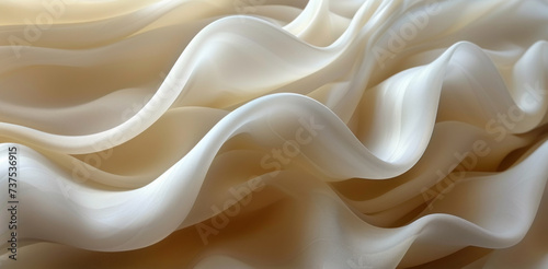 a close up of a white fabric with a wavy design on the bottom of the fabric and the bottom of the fabric.
