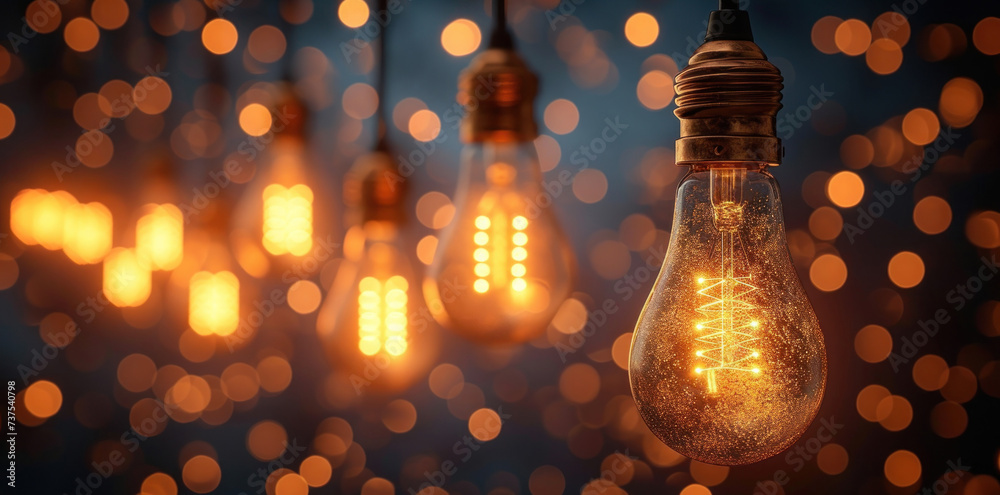 a group of light bulbs hanging from a ceiling with lights in the shape of a tree in the middle of them. a group of light bulbs hanging from a ceiling with lights in the shape of a tree in the middle of them.