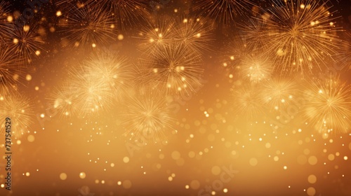 Background of fireworks in Tan color