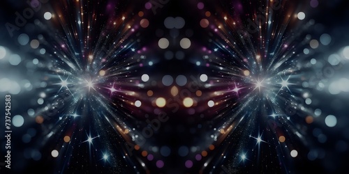 abstract backgroundAbstract fractal illustration for creative design looks like galaxies in space. © Amazing AI imge