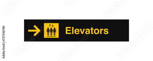 Elevators Airport Sign Stock Photo Sign Symbol