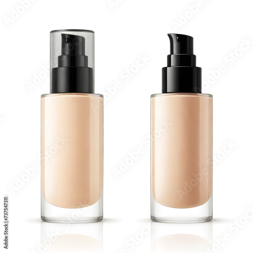  foundation makeup bottles mockup