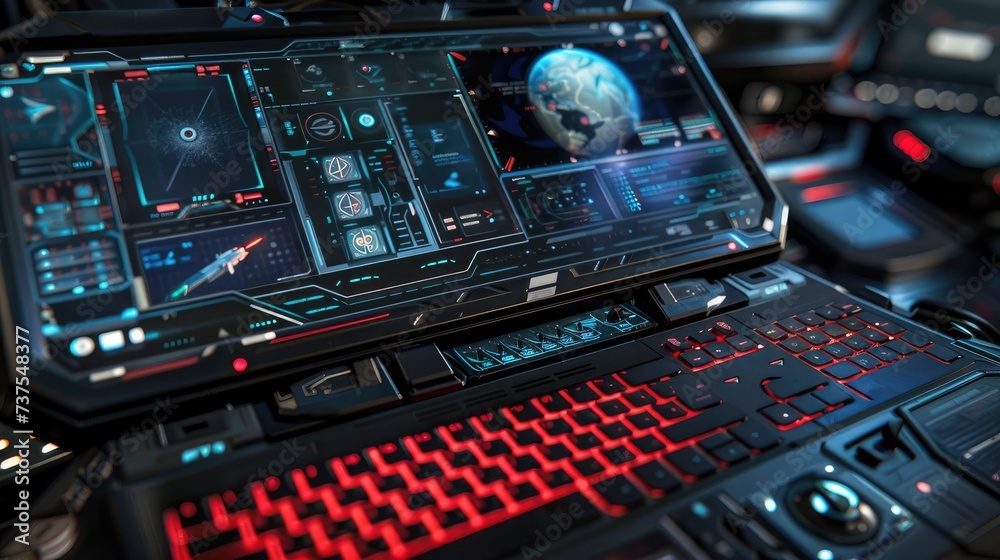 details of the laptop screen and radio interface to enhance realism. Graphs to simulate tracking software and communication channels. details of the laptop screen and radio interface to enhance realism. Graphs to simulate tracking software and communication channels.