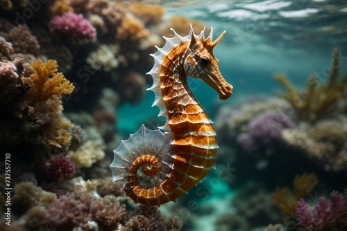 A majestic mediterranean seahorse © Naveen