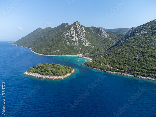 Beautiful Divna beach on Peljesac peninsula in southern Croatia
