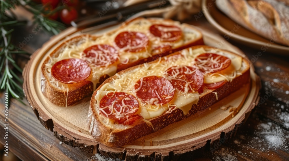 toasted pepperoni sandwich with cheese generative ai toasted pepperoni sandwich with cheese generative ai