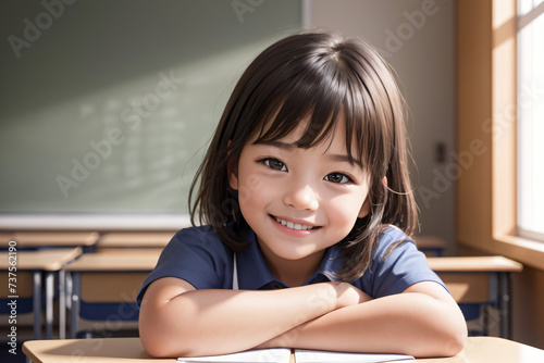 a child in classroom