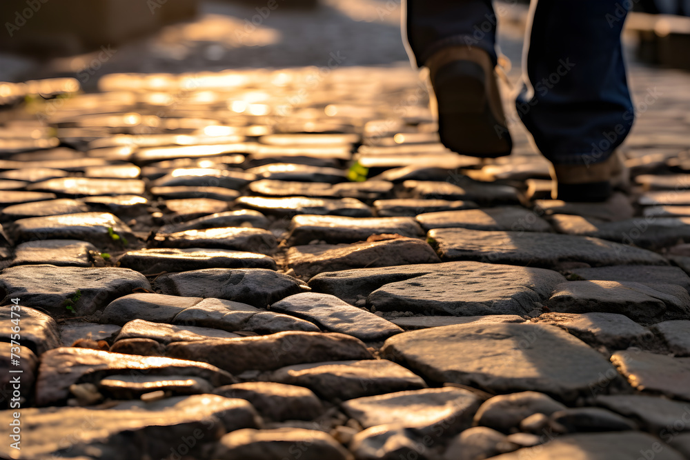 Moving Forward A Visual Metaphor of Progress and Exploration through a