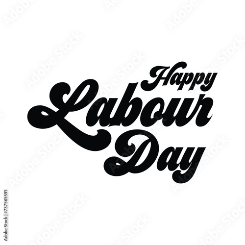 Vector happy labor day typography design vector illustration happy labor day vector
