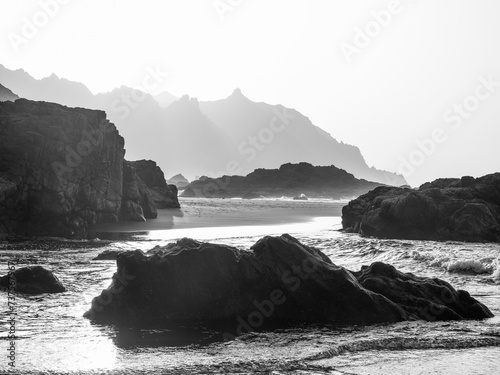 Beach Playa de Benijo on Tenerife