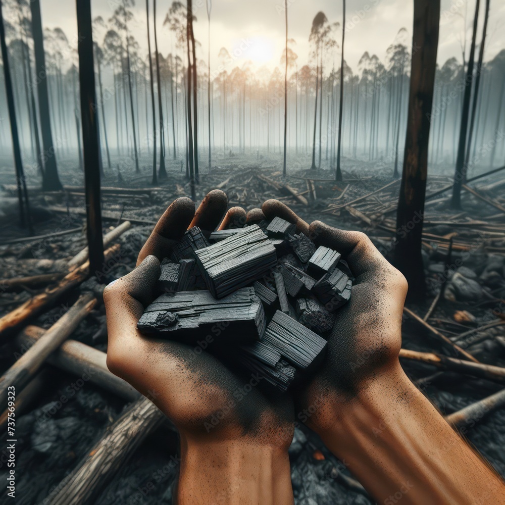 The Adverse Effects of Coal Mining: Alarming Environmental Destruction - obrazy, fototapety, plakaty 