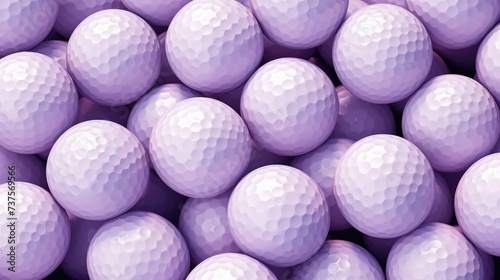 Background with golf balls in Lavender color