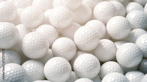 Background with golf balls in Pearl color