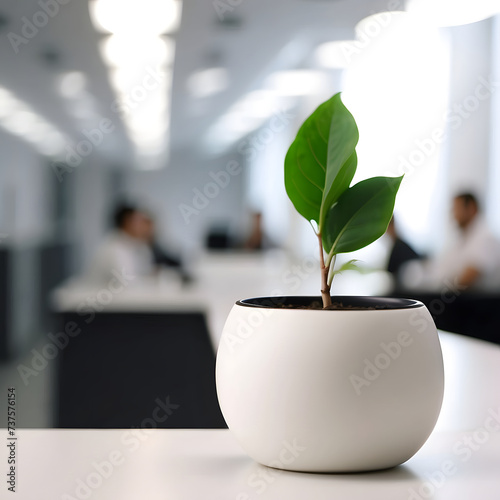 employees in office, minimalism, blacked out faces