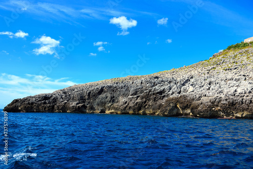 marine coast and Punta Meliso Santa Maria di Leuca Italy photo