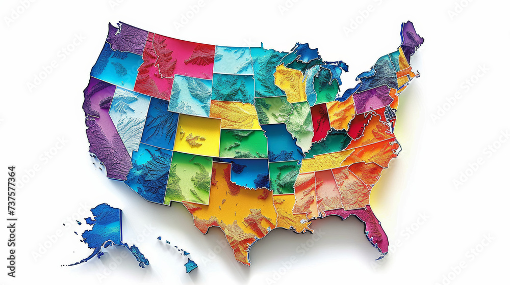 Poster map of United States of - 1000 F 737577364 UmMGg1DGuw2Rz5asI7Hsp8aFCms46Vc6 