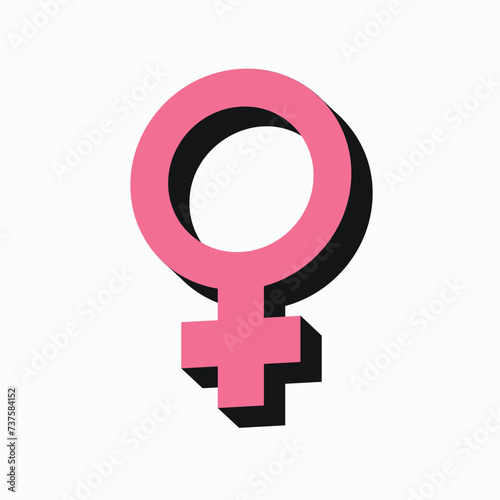 women gender symbol 3d