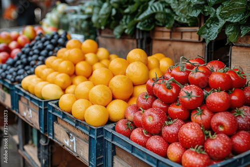 Mercado de cercan  a con frutas y verduras ecol  gicas de proximidad  productos locales