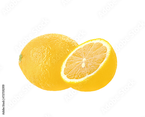  lemon isolated on  transparent png