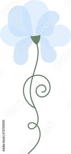 Abstract Flower With Branches
