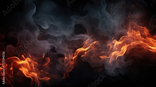 Gray fire background