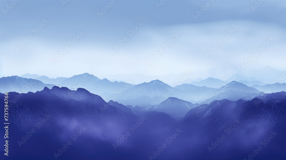 Indigo Color Fog Background