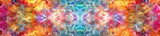 Colorful abstract kaleidoscope geometric pattern. Background for technological processes, science, presentations, education, etc